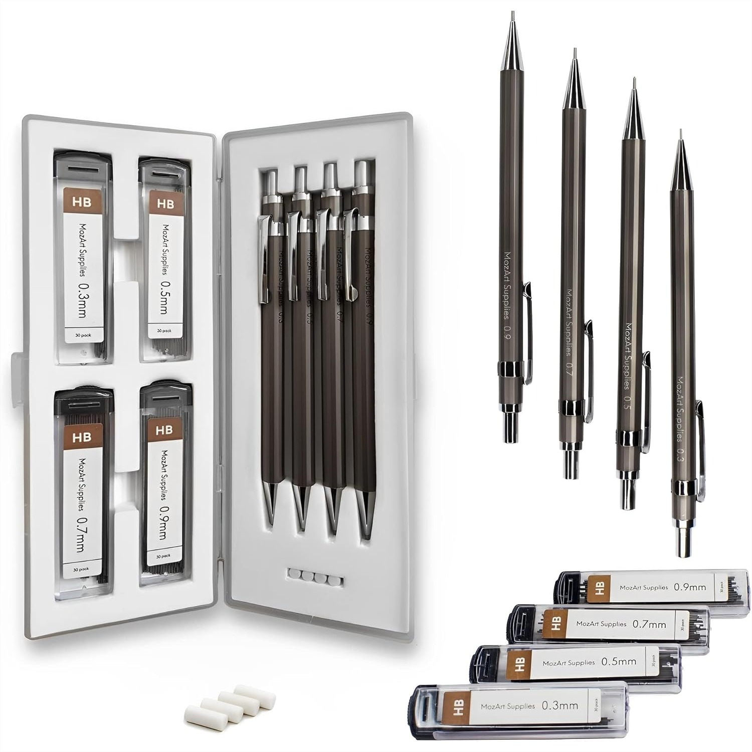 Mechanical Pencil 0.3 - Mechanical Pencil Set with Case -