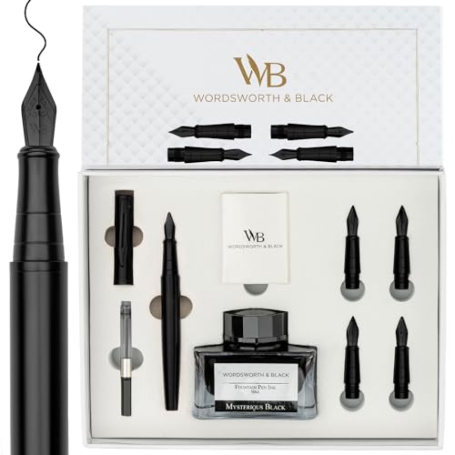 Fountain Pen Bottled Ink - Fountain Pen Gift Set, Includes Ink