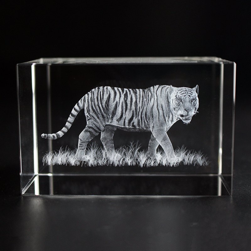K9 Crystal Tiger Model Statue  – Paper Weight Crystal recenzja i cena