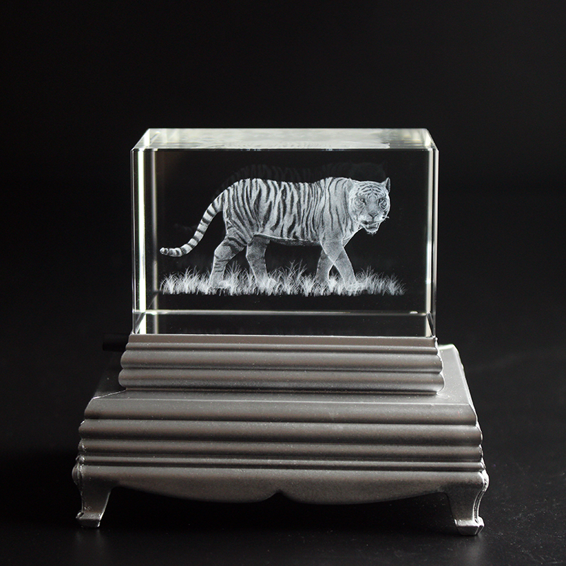 K9 Crystal Tiger Model Statue  – Paper Weight Crystal recenzja i cena