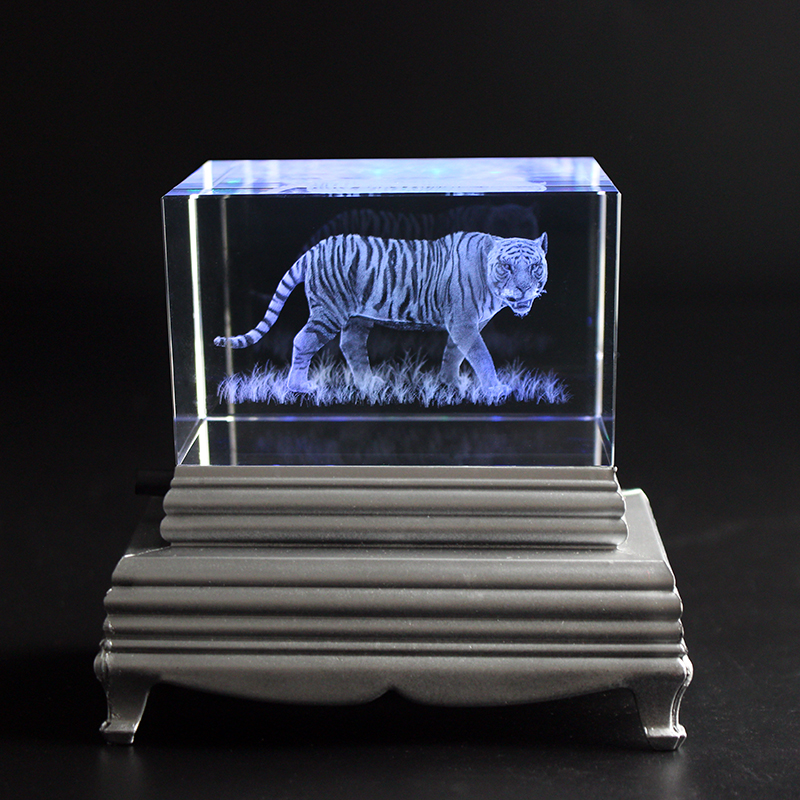K9 Crystal Tiger Model Statue  – Paper Weight Crystal recenzja i cena