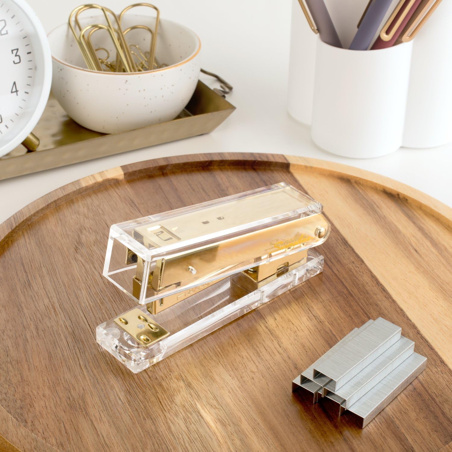 Swingline Compact Clear Acryli – Stapler Half Strip recenzja i cena