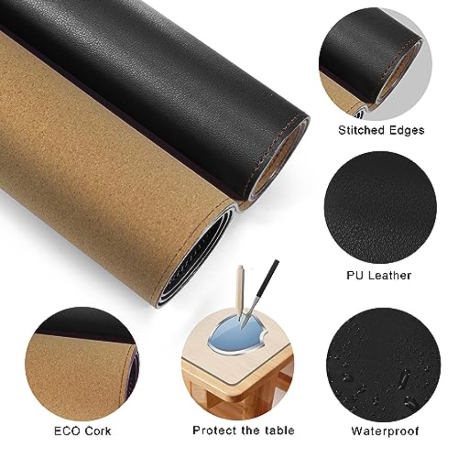 63x31.5 Leather Desk Mat XXL L – Leather Desk Pad recenzja i cena