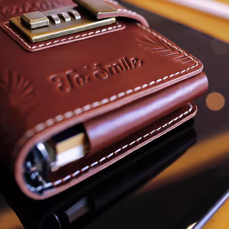 Handmade Genuine Leather Binde – Card Index Box recenzja i cena