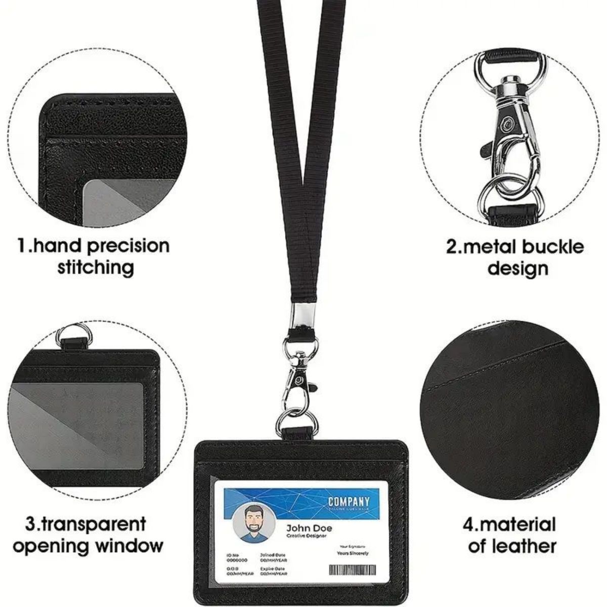 1 pc Horizontal ID badge holde – Index Card Holder recenzja i cena