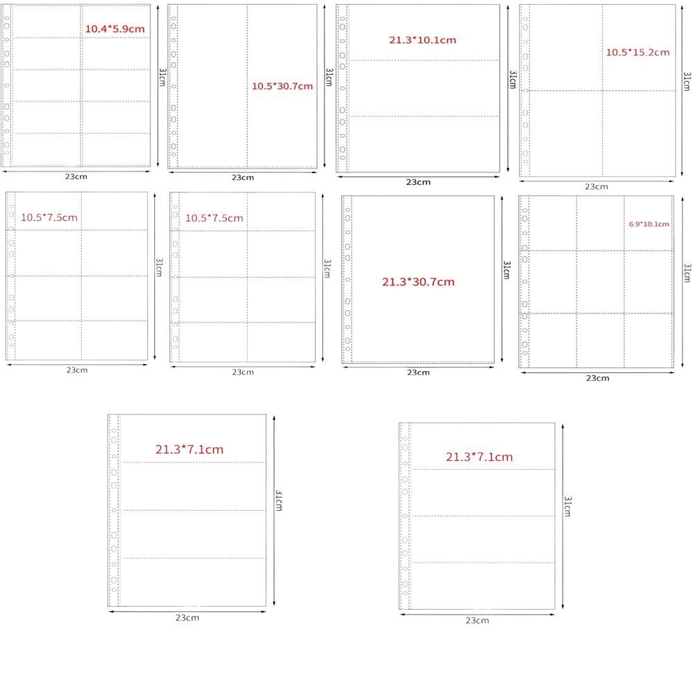 10Pcs A4 Kpop Binder Sheets Mu – Card Index Box recenzja i cena