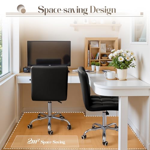 Black PU Leather Swivel Office – Leather Desk Pad recenzja i cena
