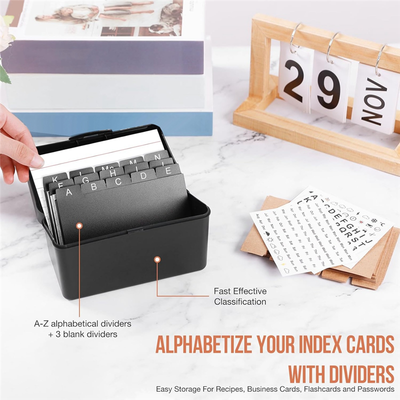 3Inchx5inch Index Card Holder  – Card Index Box recenzja i cena
