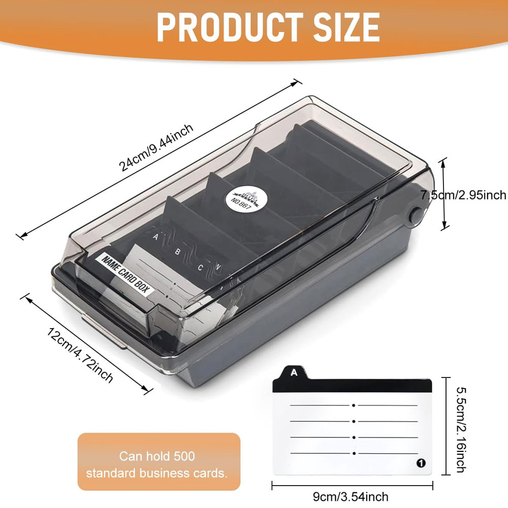 Desktop Business Card Box, Lar – Card Index Box recenzja i cena