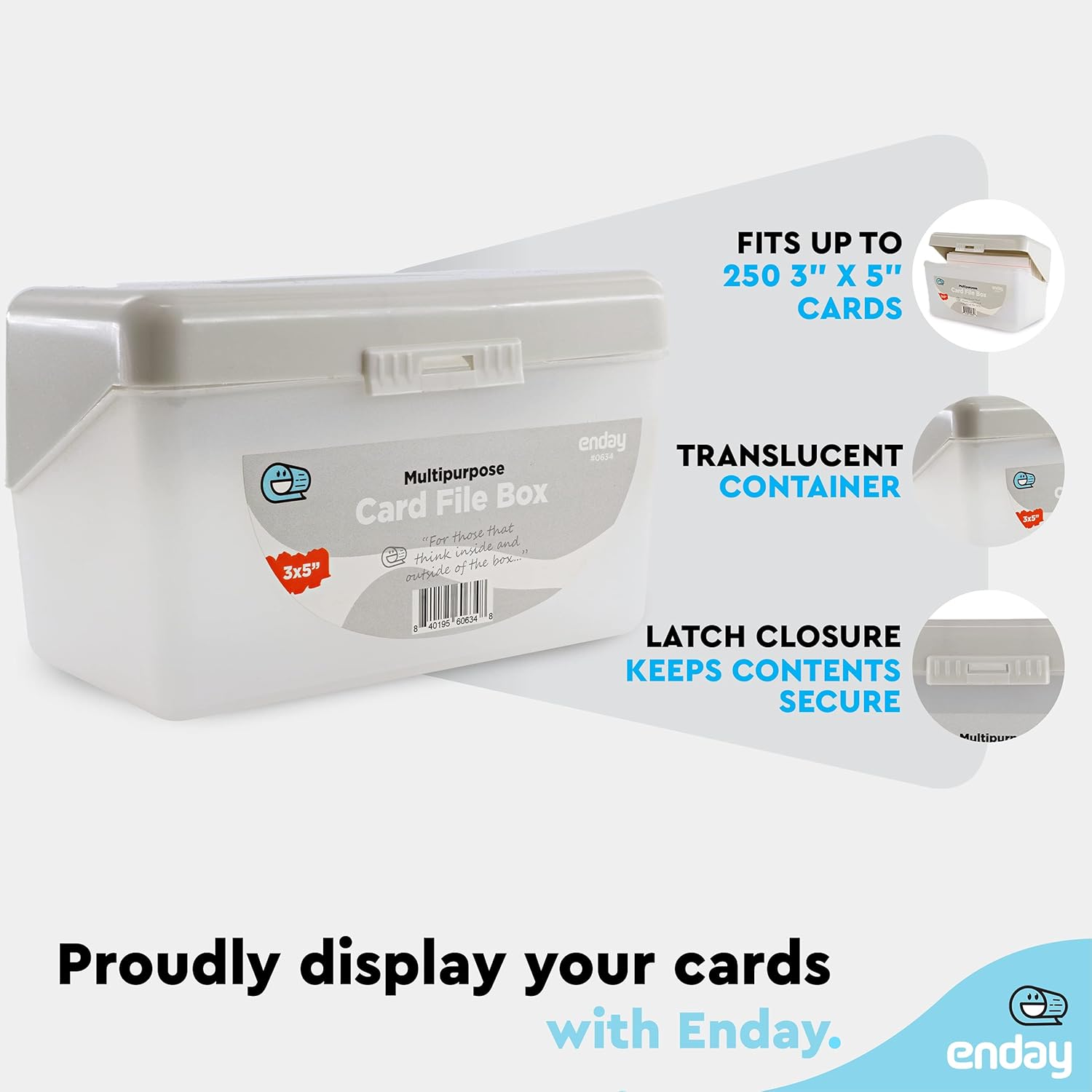 Index Card Box Grey 3x5 Card H – Card Index Box recenzja i cena