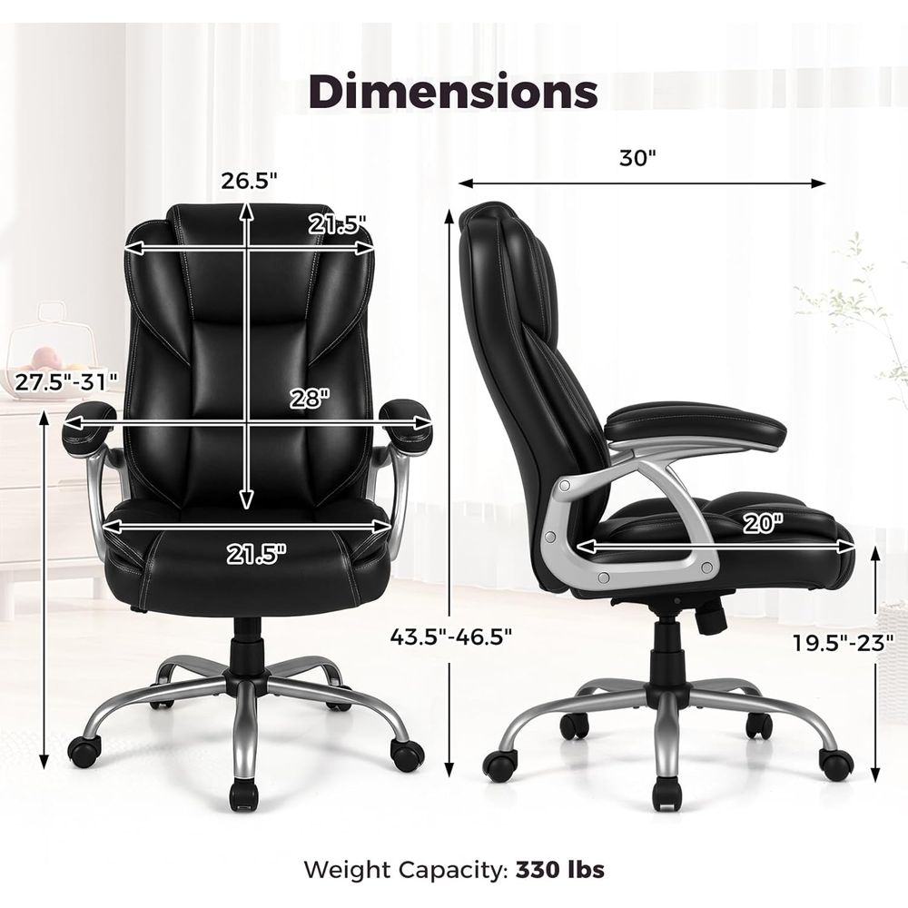 High Back Leather Ergonomic Sw – Leather Desk Pad recenzja i cena
