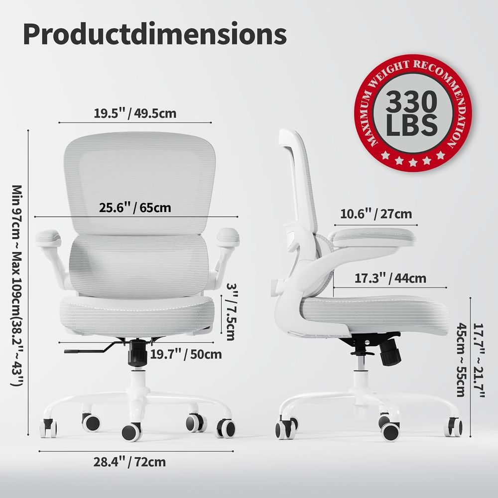 Ergonomic Desk Chair with Adju – Leather Desk Pad recenzja i cena