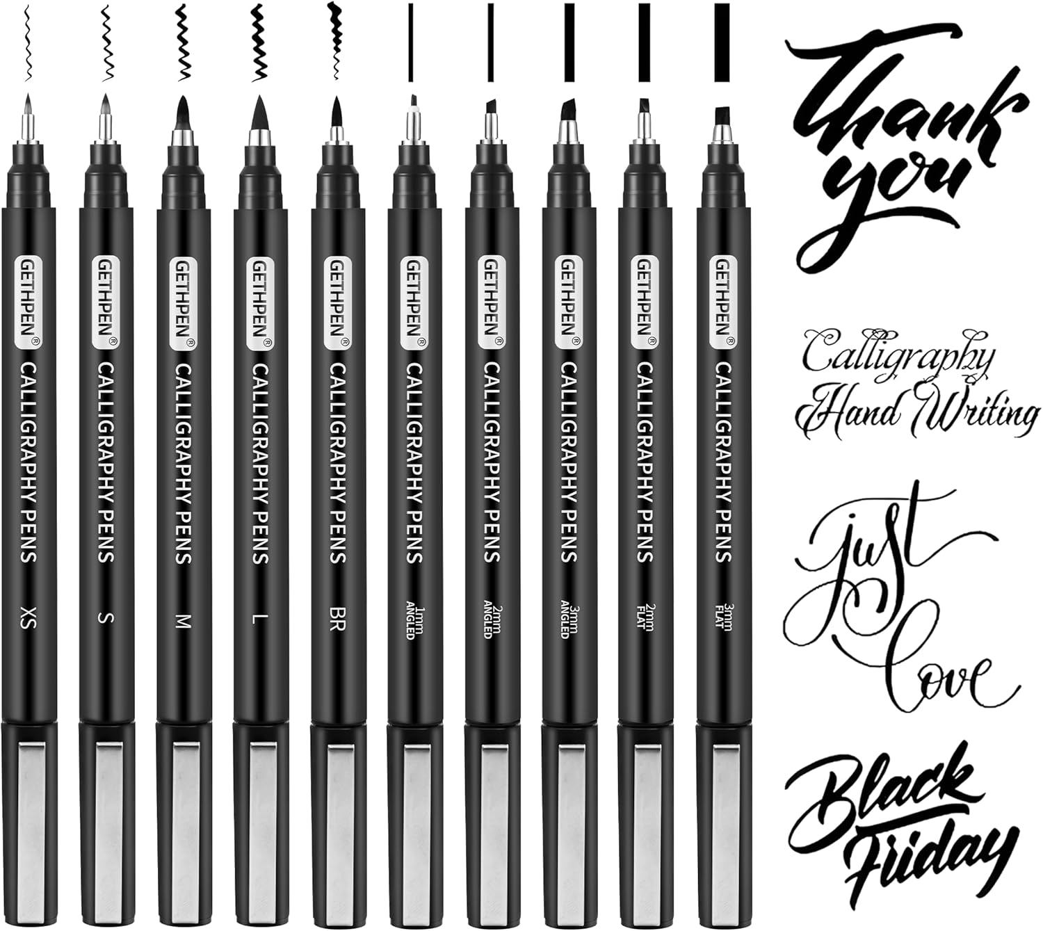 10 Size Calligraphy Pens Set f – Archive Box Set recenzja i cena
