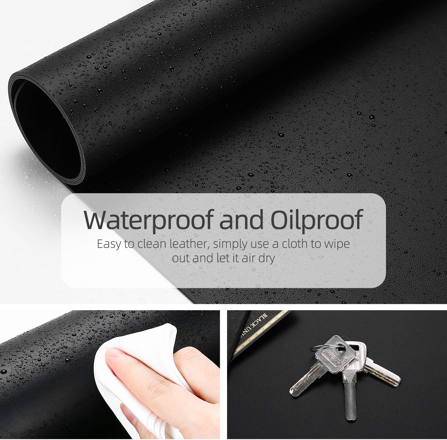 Dual-Sided Desk Pad Protector, – Leather Desk Pad recenzja i cena