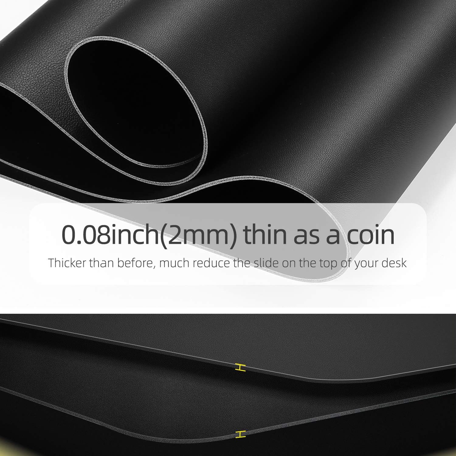 Dual-Sided Desk Pad Protector, – Leather Desk Pad recenzja i cena