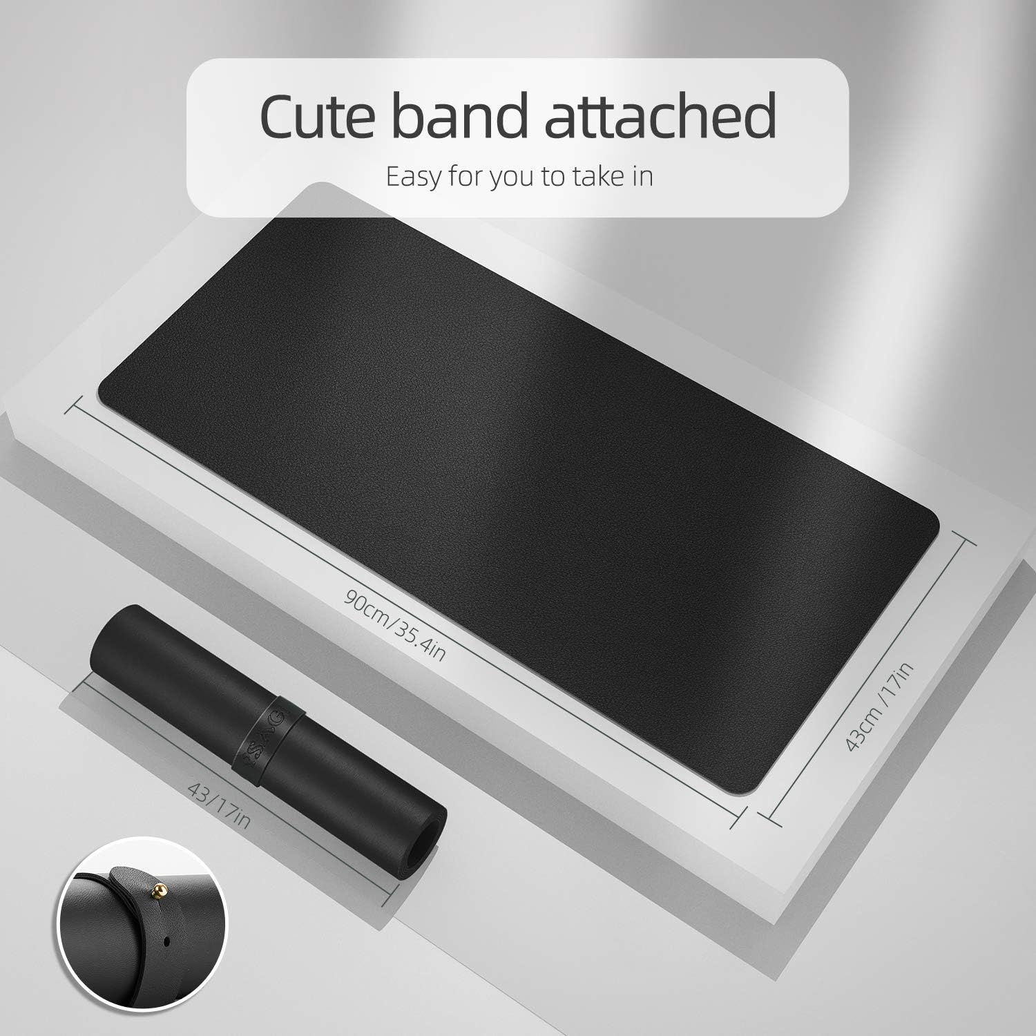 Dual-Sided Desk Pad Protector, – Leather Desk Pad recenzja i cena