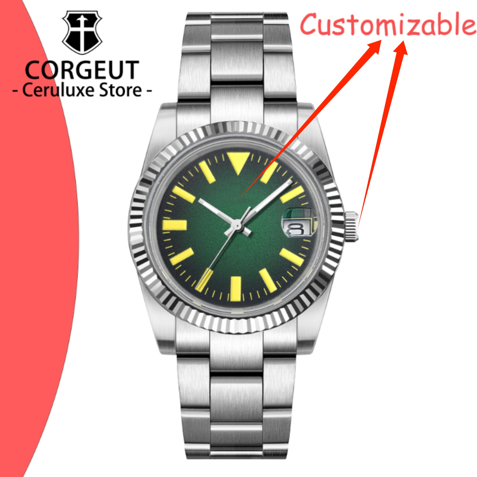 Custom Logo 36/39mm New NH35 A – Paper Weight Crystal recenzja i cena