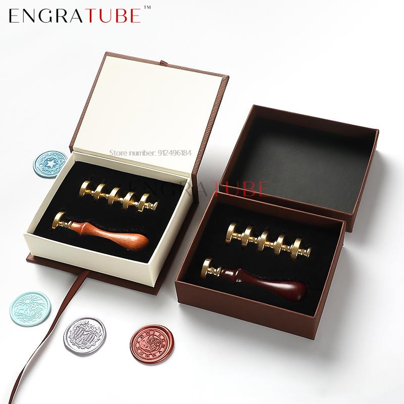 6 Copper Wax Seal Stamp Heads  – Wax Seal Stamp Set recenzja i cena
