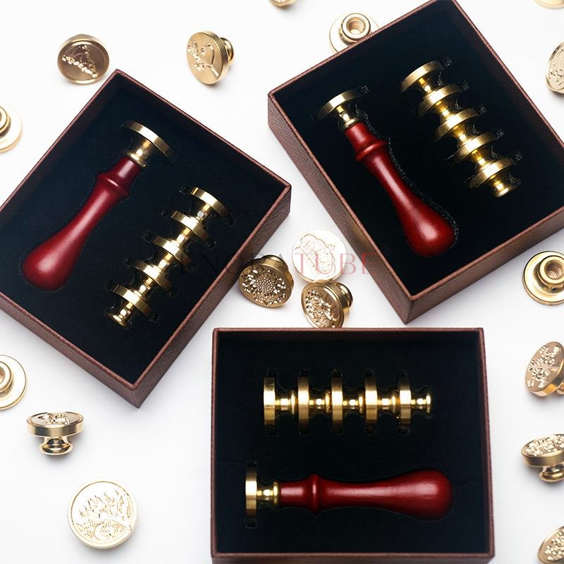 6 Copper Wax Seal Stamp Heads  – Wax Seal Stamp Set recenzja i cena