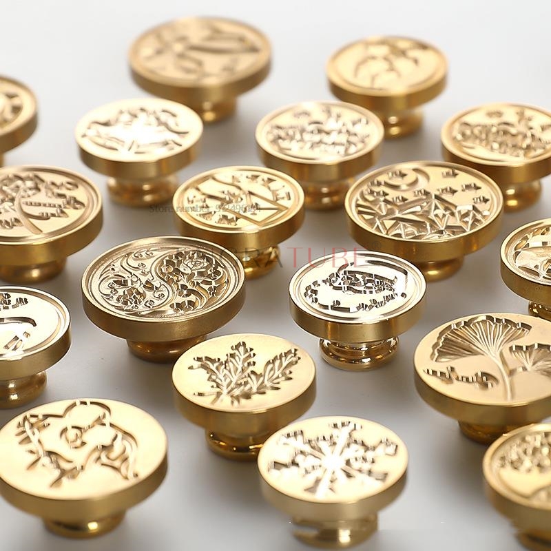 6 Copper Wax Seal Stamp Heads  – Wax Seal Stamp Set recenzja i cena