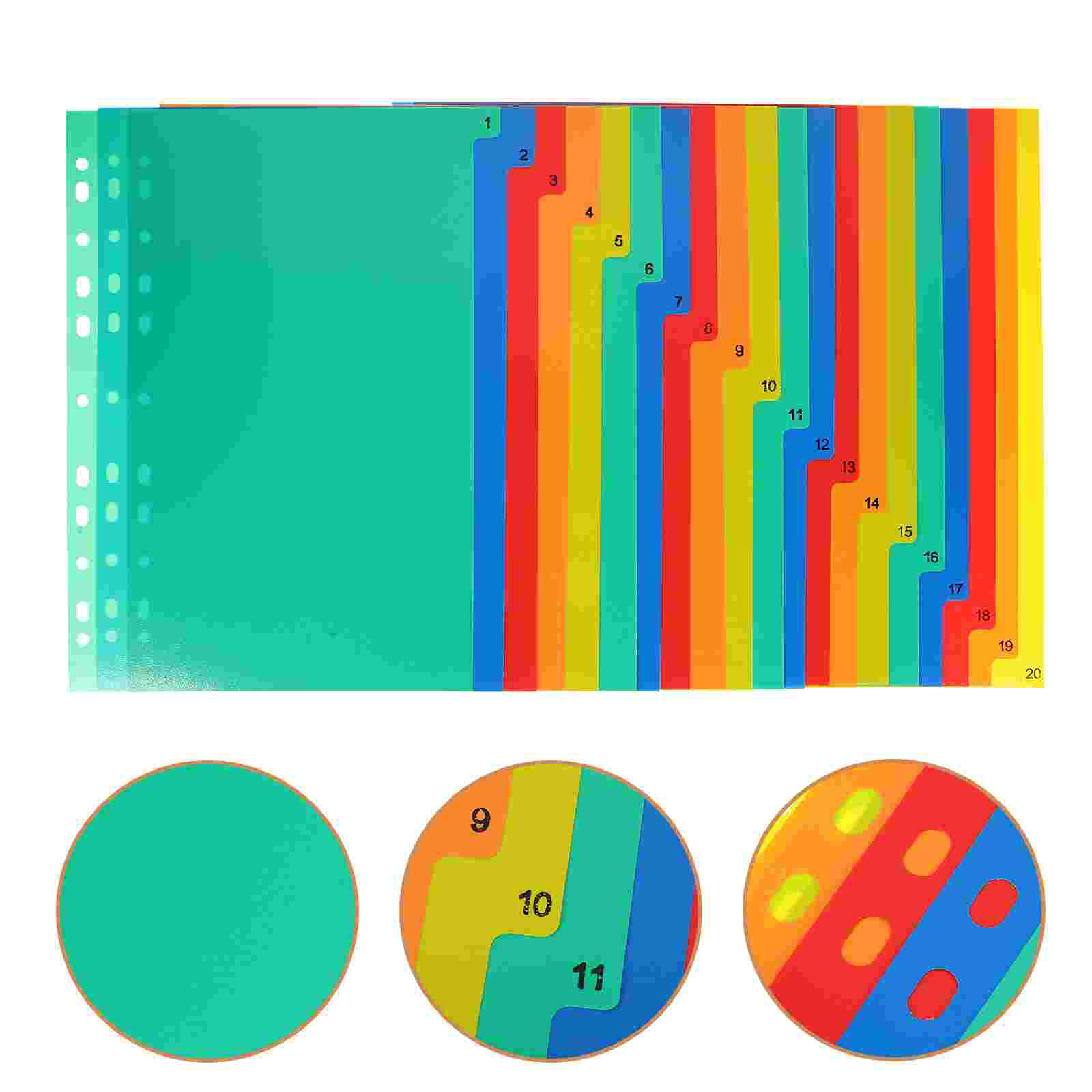 20 Pcs A4 Separated Loose Leaf – Tab Divider A4 recenzja i cena