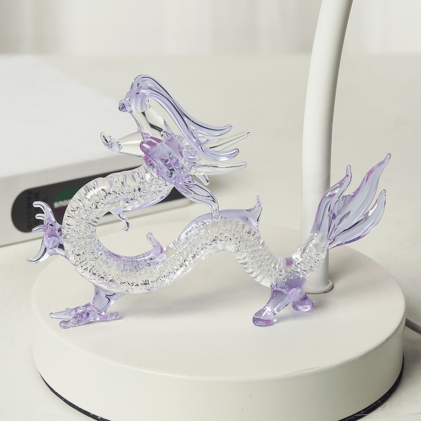 Purple Crystal Dragon Figurine – Book Weight Glass recenzja i cena