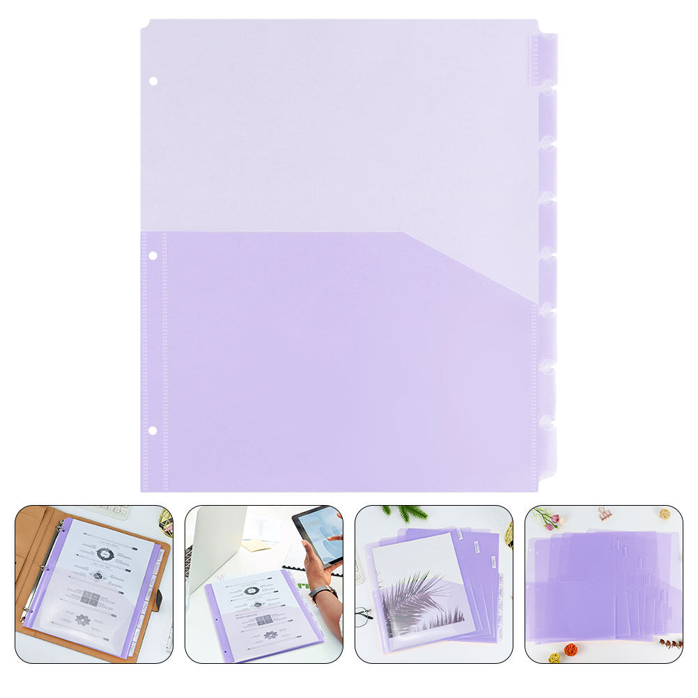 2Sets Binder Pockets Dividers  – Tab Divider A4 recenzja i cena