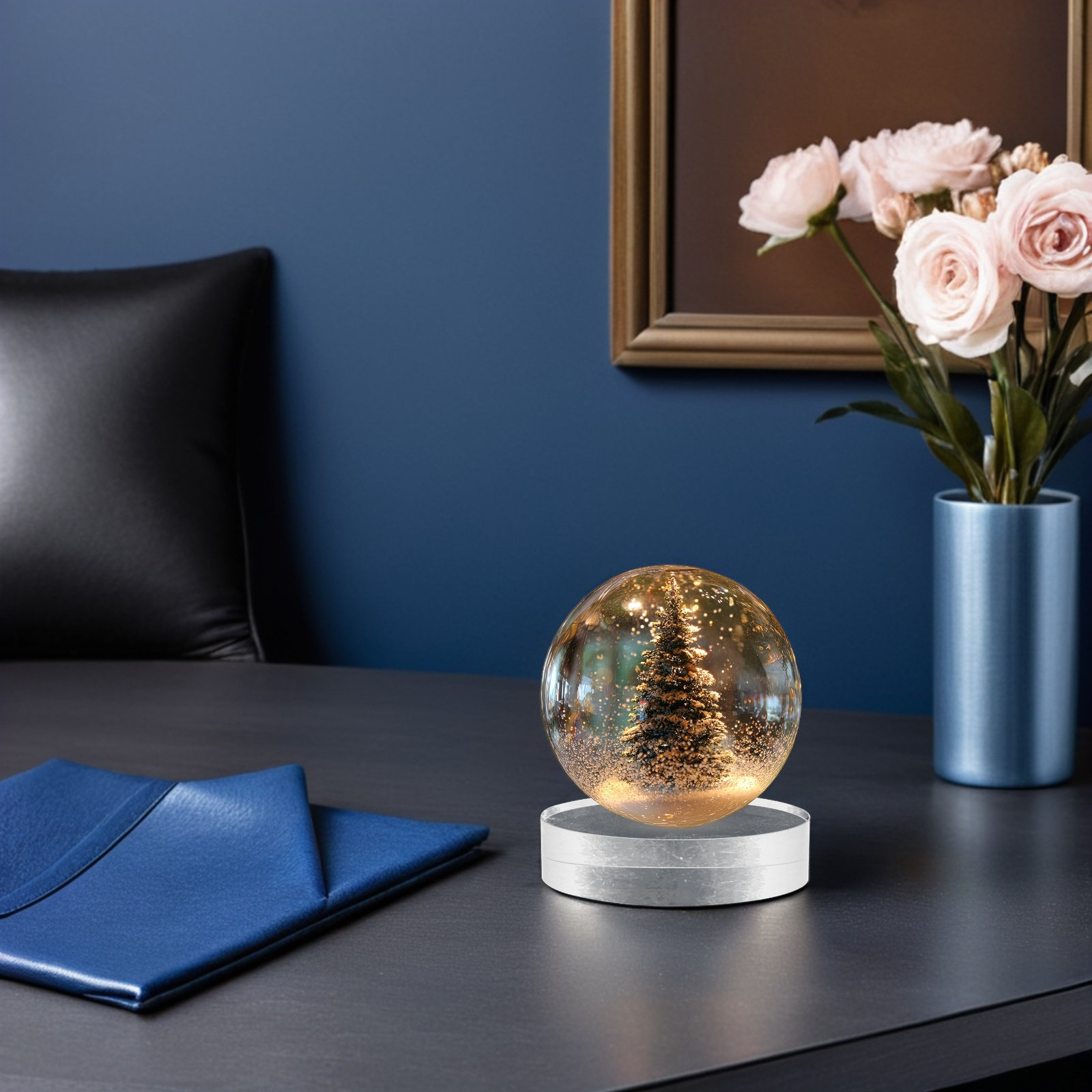 2Pcs Round Crystal Paperweight – Book Weight Glass recenzja i cena