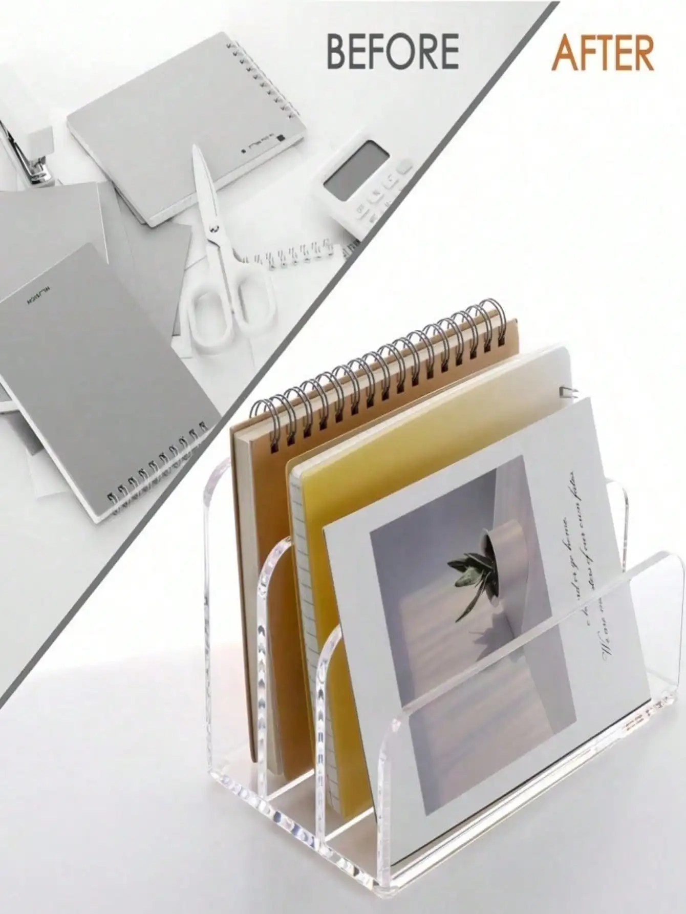 1Pc Acrylic File Folder, Desk  – Magazine Holder Rack recenzja i cena
