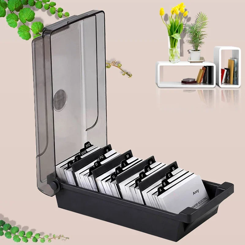 Business Card Holder, Plastic  – Card Index Box recenzja i cena