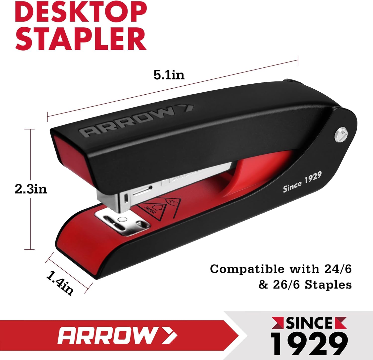Arrow Office Stapler Set, 25 S – Stapler Half Strip recenzja i cena