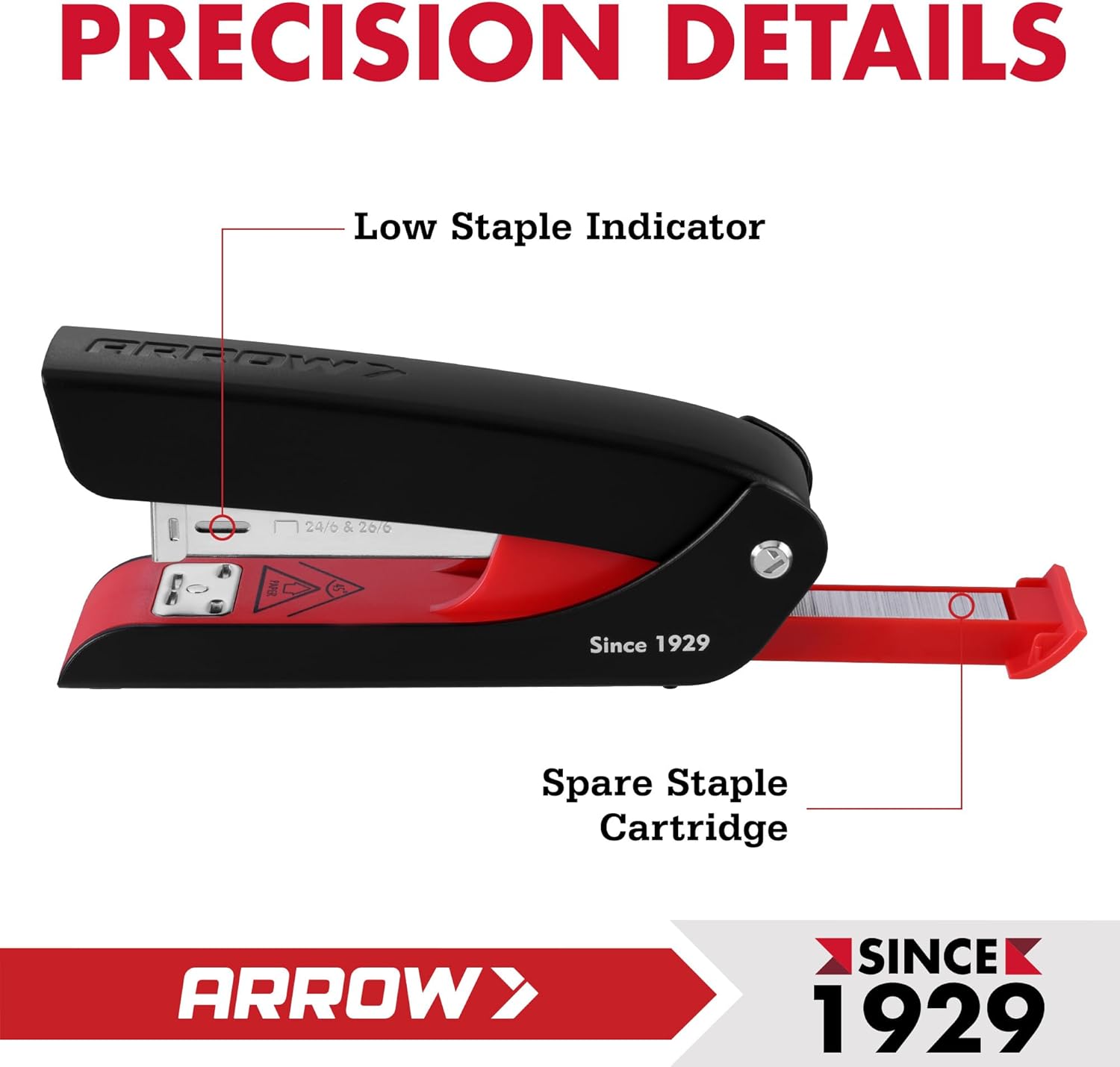 Arrow Office Stapler Set, 25 S – Stapler Half Strip recenzja i cena