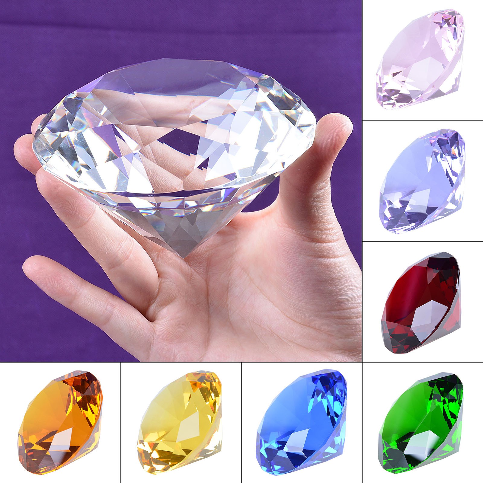 1pcs Crystal Diamond Shaped Pa – Paper Weight Crystal recenzja i cena