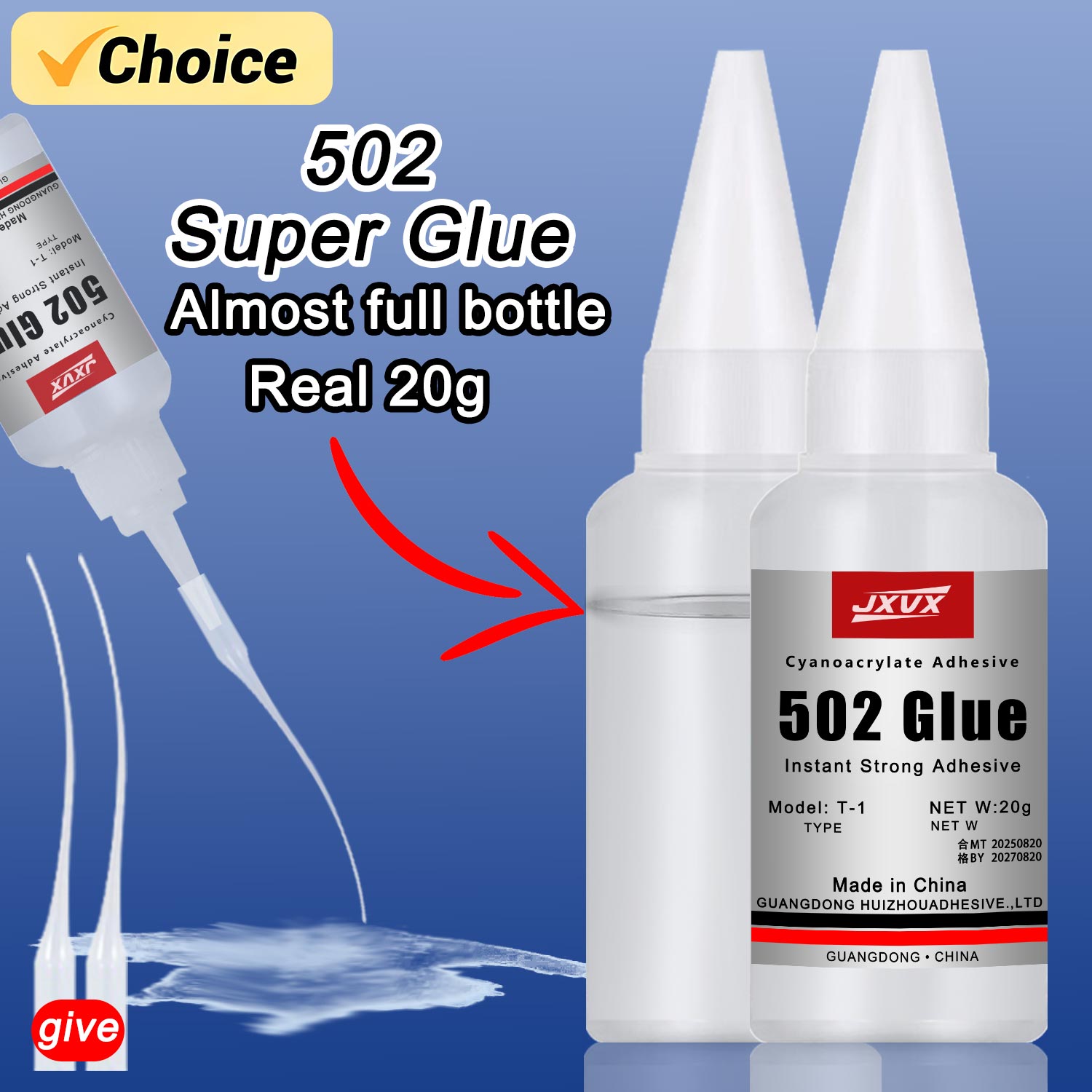 Net Weight 20g 502 Super Glue  – Book Weight Glass recenzja i cena