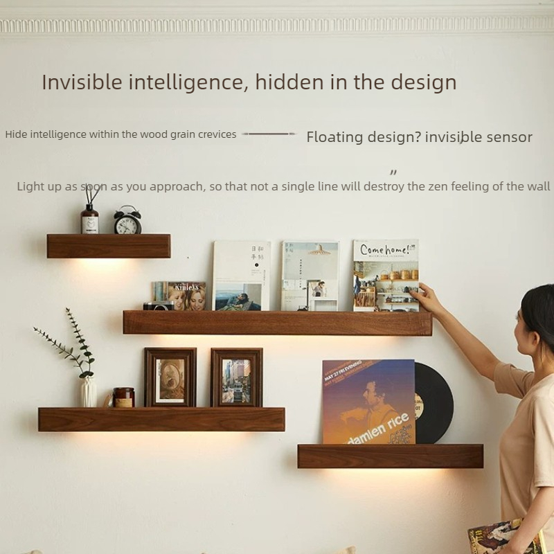 Solid Wood Wall Storage Shelf  – Magazine Holder Rack recenzja i cena