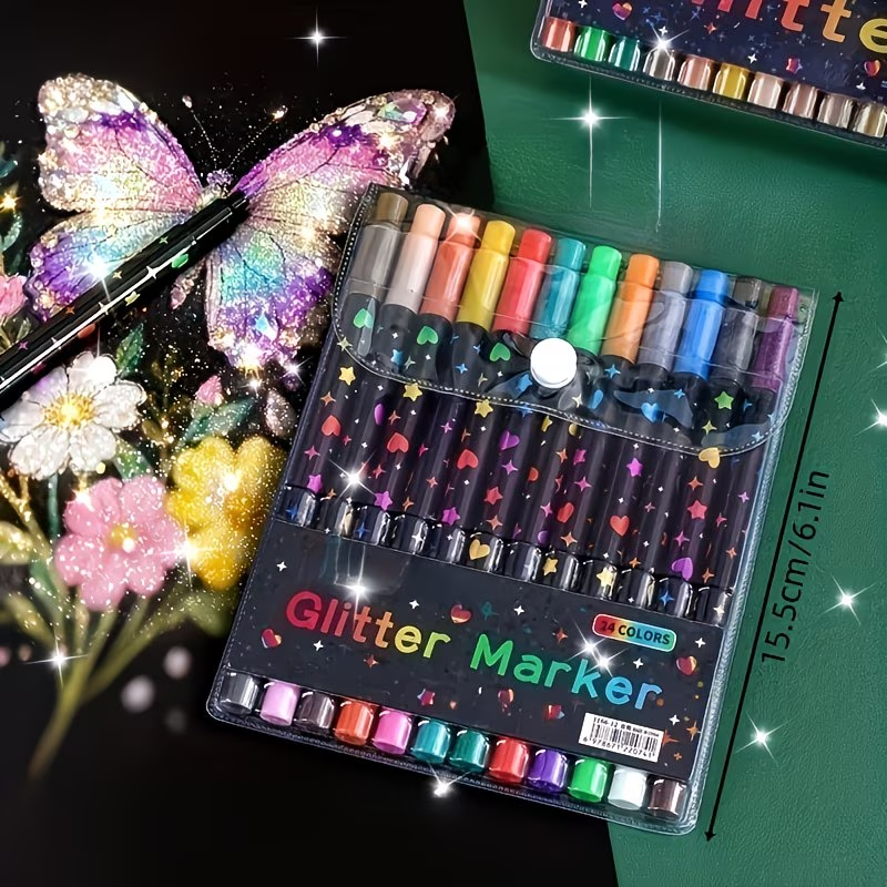 24 Colors Double Head Glitter  – Correction Pen Fine recenzja i cena