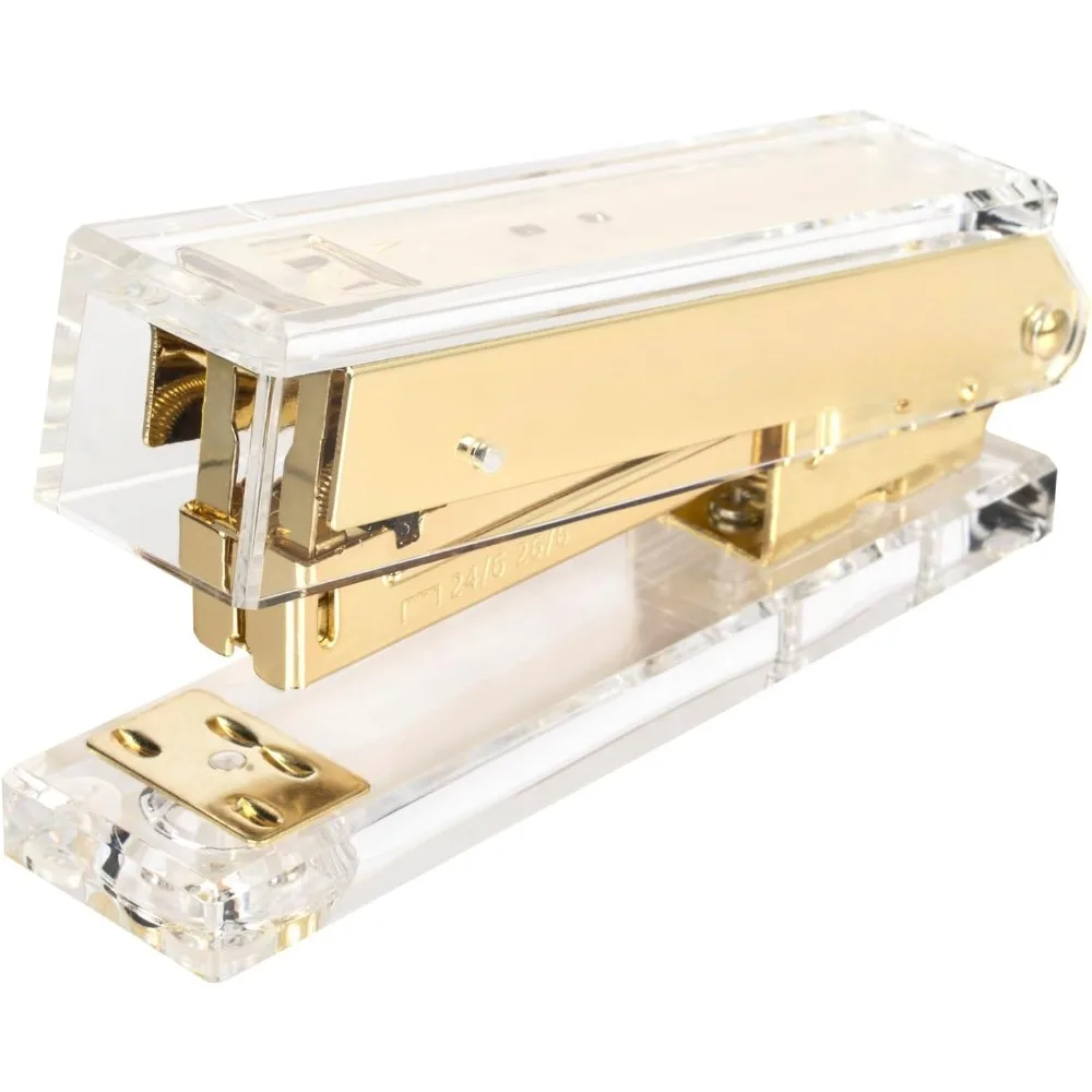 Compact Clear Acrylic Gold Sta – Stapler Half Strip recenzja i cena
