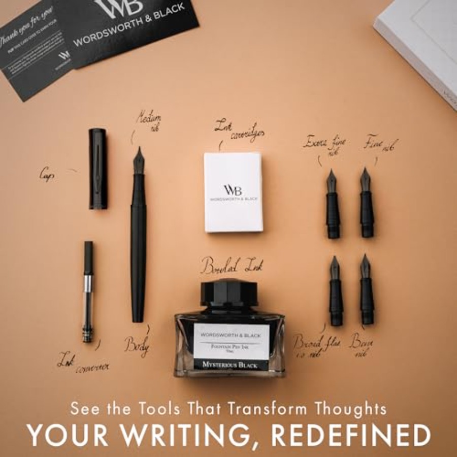 Fountain Pen Gift Set, Include – Fountain Pen Bottled Ink recenzja i cena