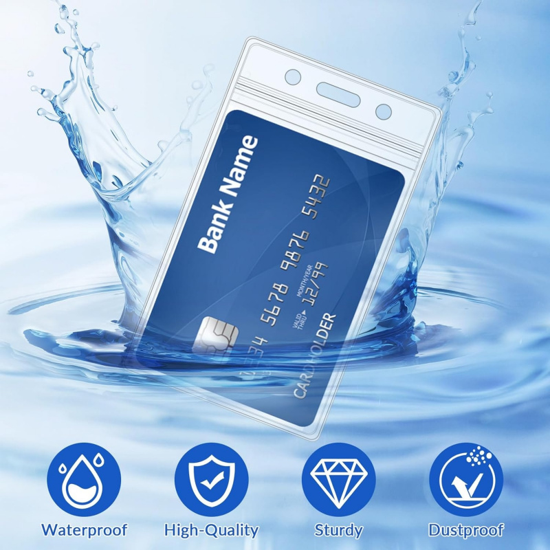50 PCS Plastic Badge Holder, V – Index Card Holder recenzja i cena