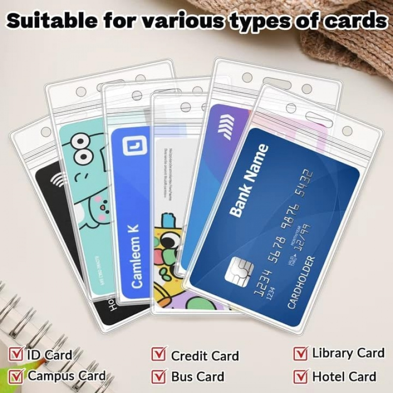 50 PCS Plastic Badge Holder, V – Index Card Holder recenzja i cena